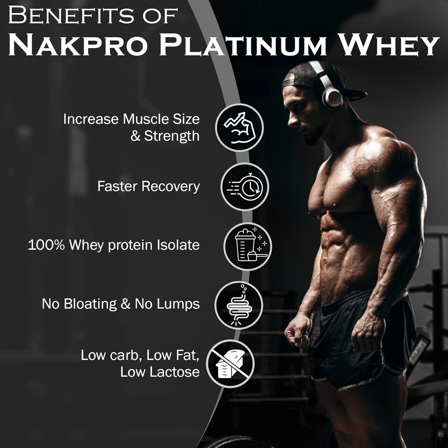 NAKPRO Platinum Whey Protein Isolate 1kg